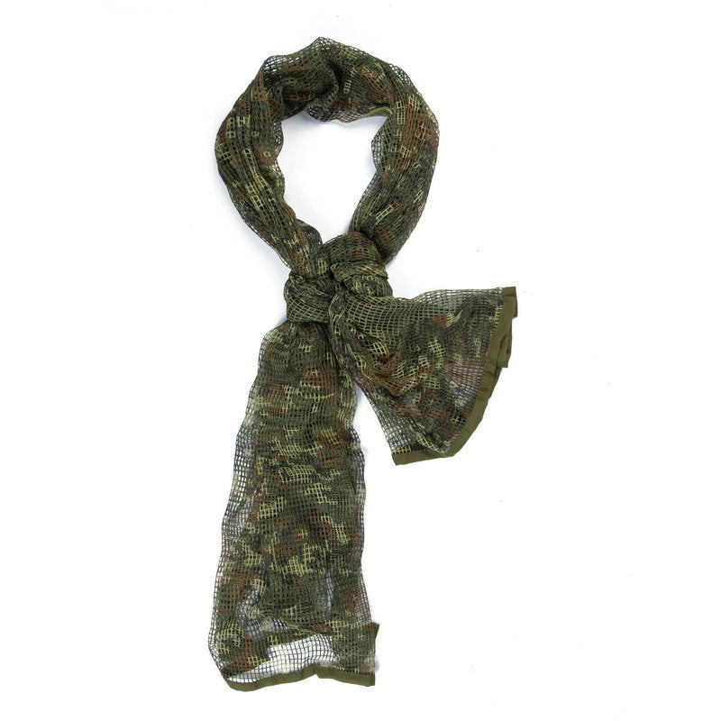 Men's Long Camouflage Outdoor Breathable Scarf