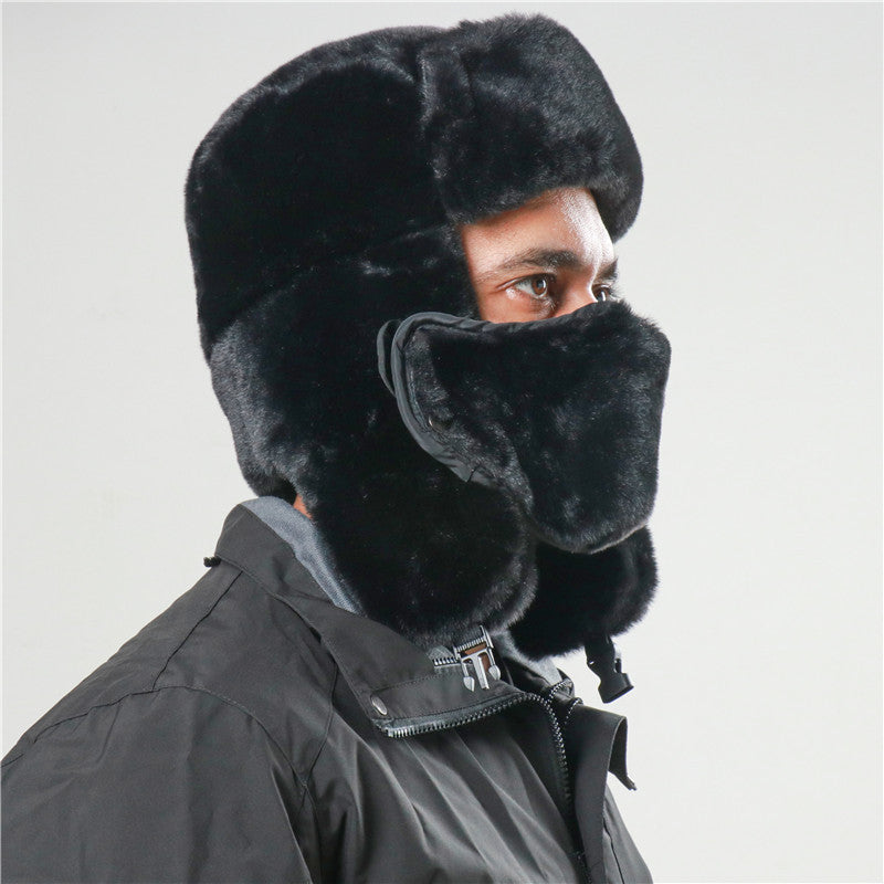 Ushanka Imitation Rabbit Fur Earmuffs Hat