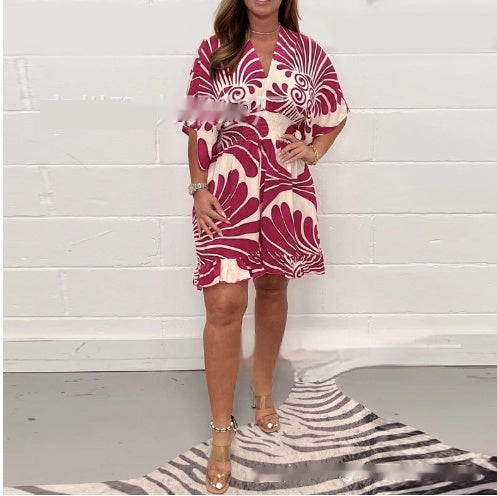 Summer Floral Backless Jumpsuit