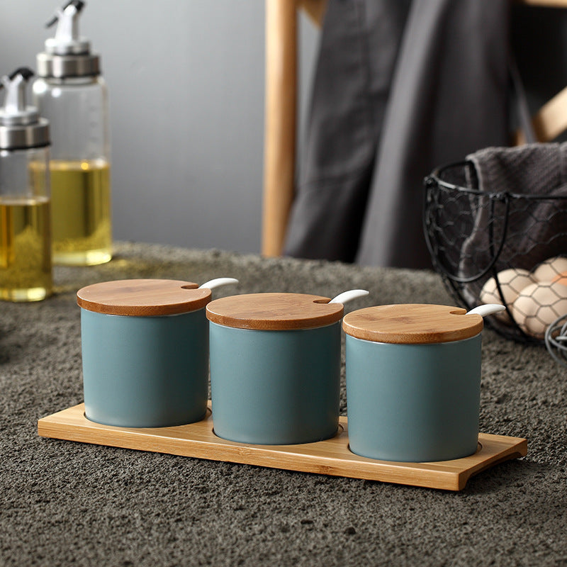 Seasoning Jar Bottle Set Household Salt MSG Box