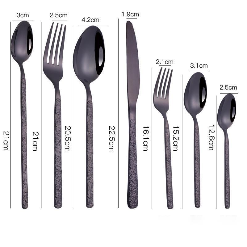 Embossed Handle Steak Cutlery Set