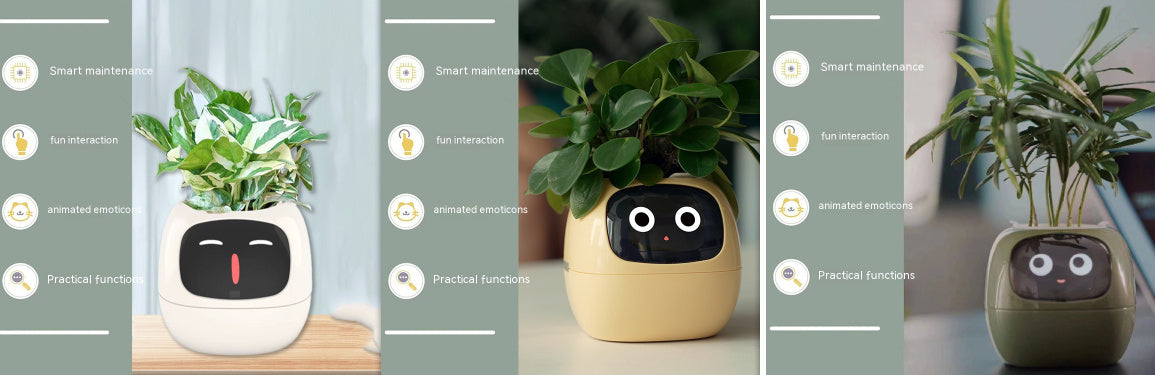 Smart AI Planter with Expressions and Sensors