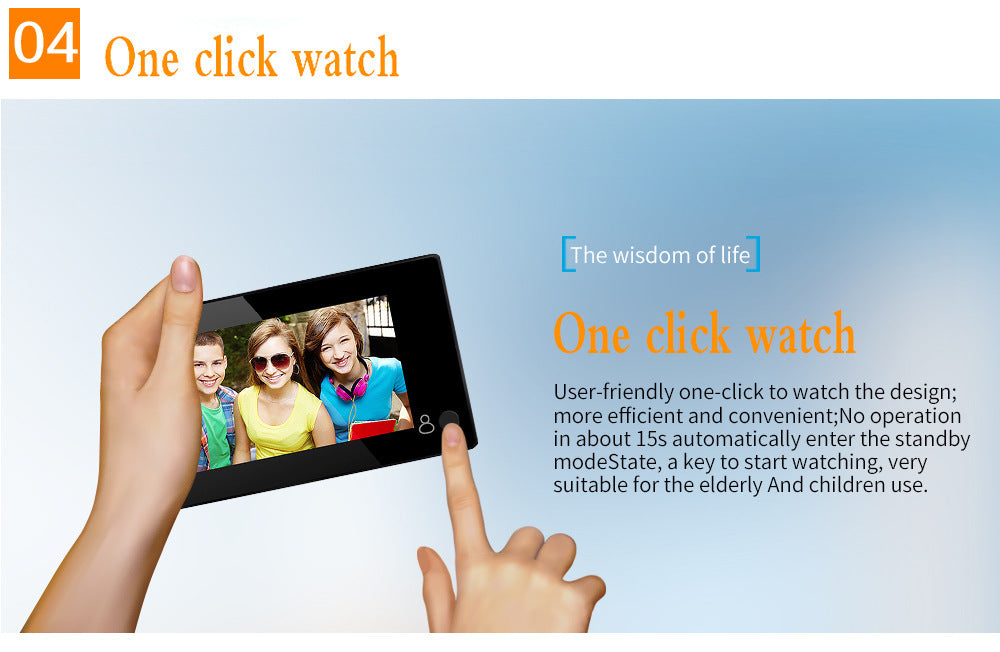Hidden Electronic Cats Eye with 4.3 Inch Screen