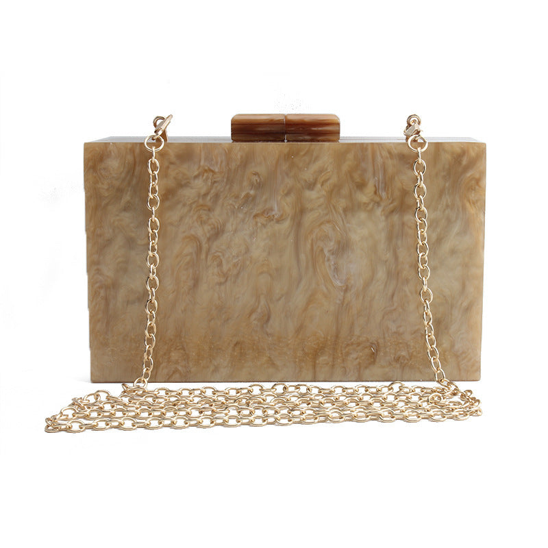 Marble Pattern Acrylic Handbag for Women