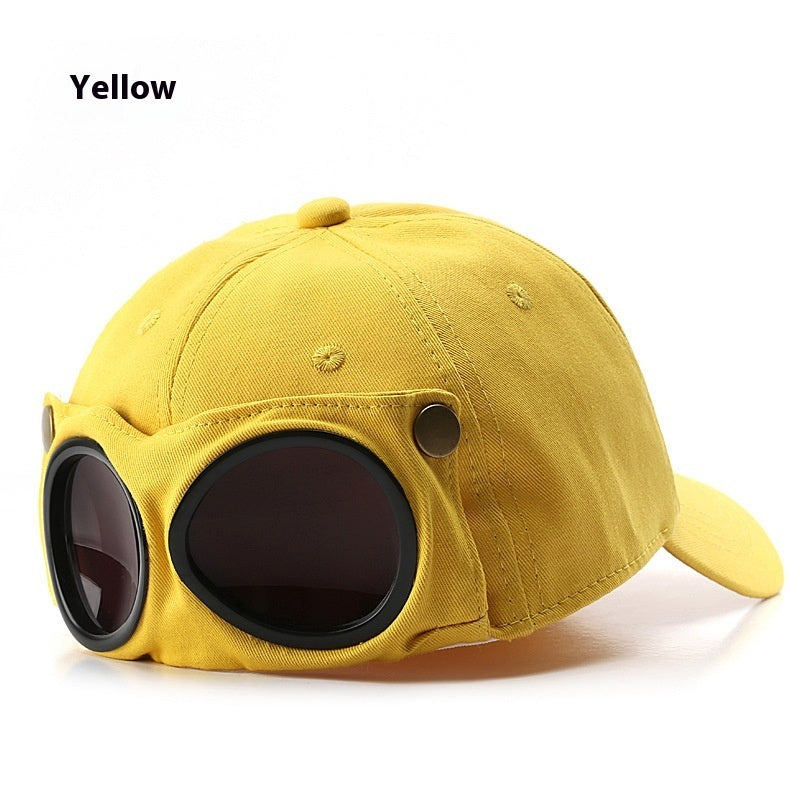 Pilot Hat Personalized Peaked Cap Sunglasses Sunshade