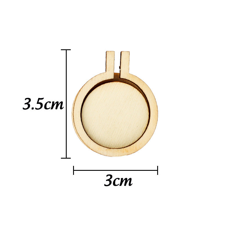 Wooden Mini Embroidery Frame Ornament