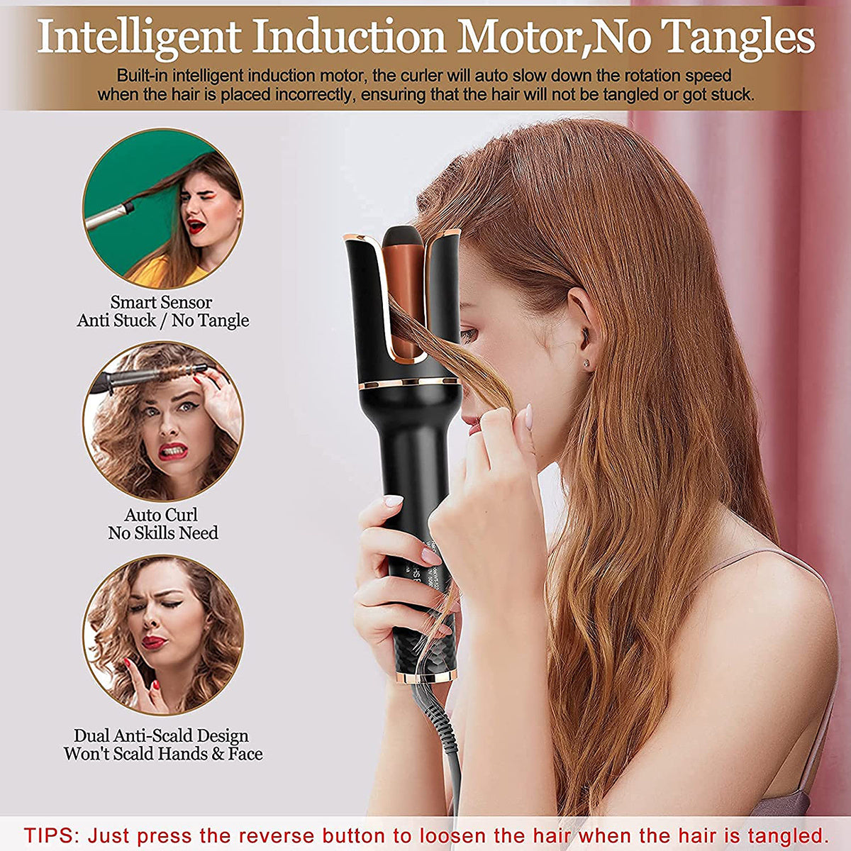 Auto-Rotating Curling Wand Styler