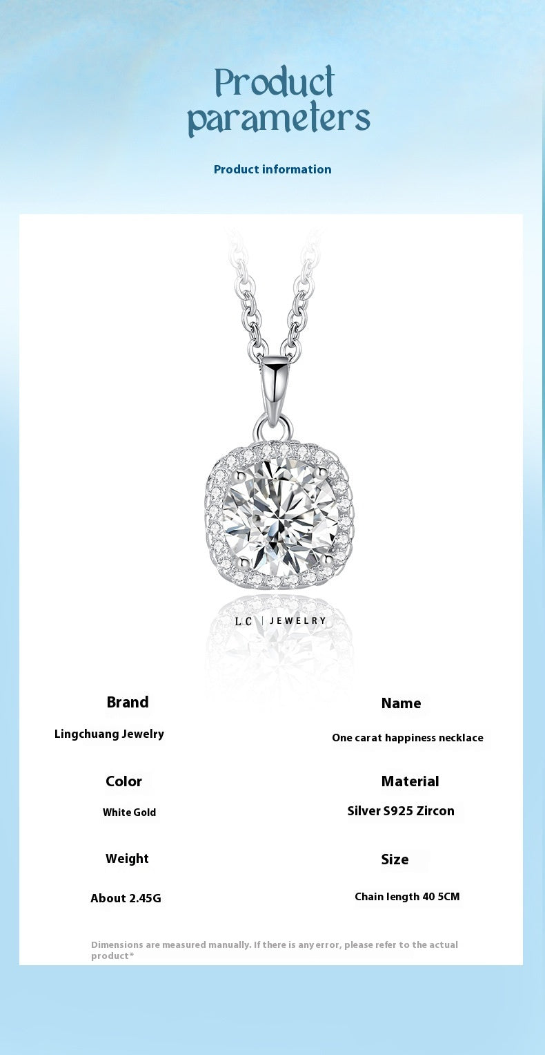 S925 Sterling Silver Happiness Necklace