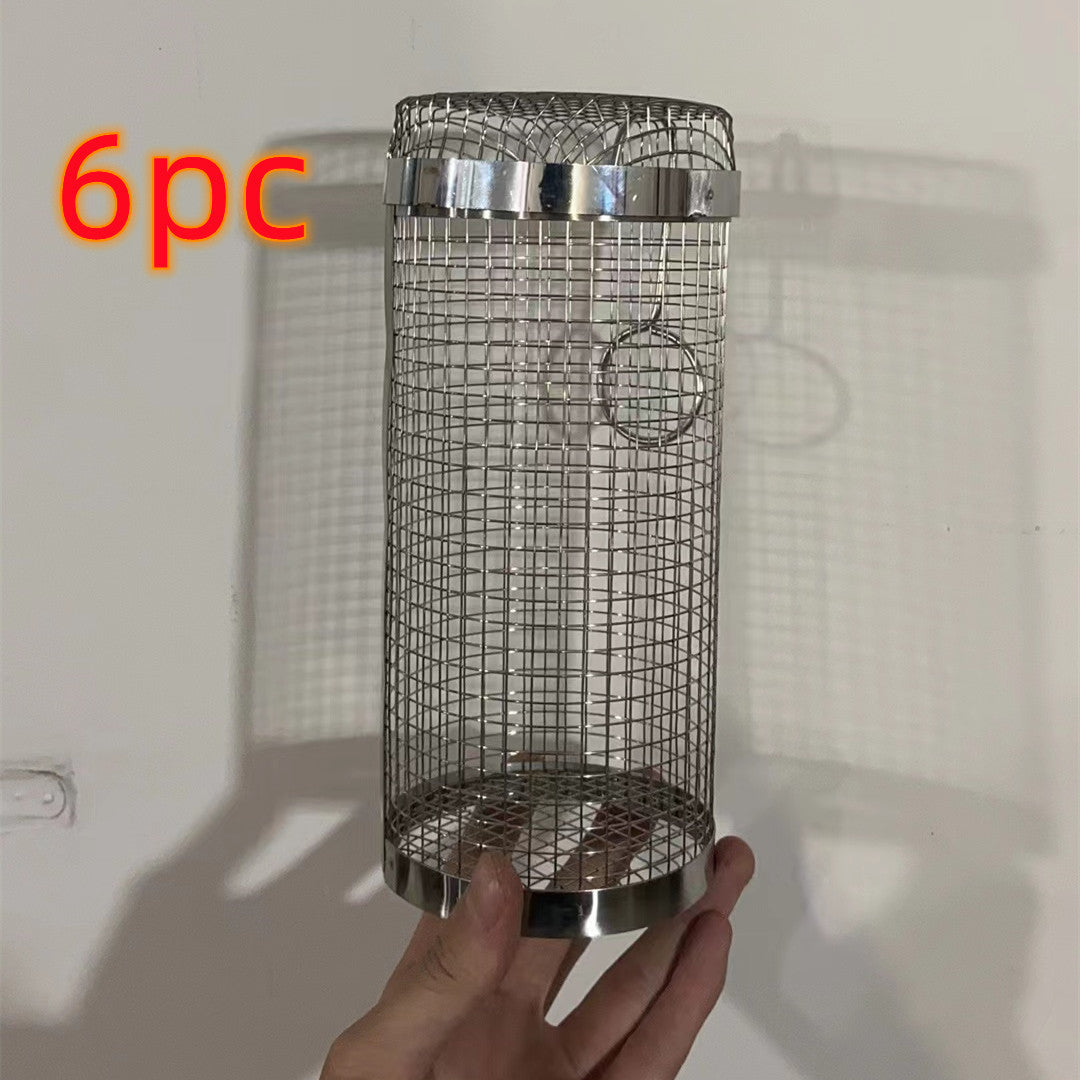 Portable Metal BBQ Grilling Basket for Outdoor Camping