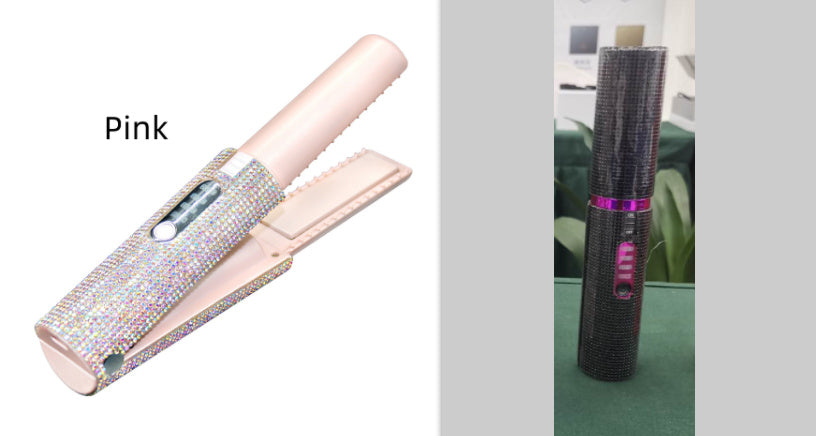 2-In-1 Electric USB Hair Straightening Brush Comb