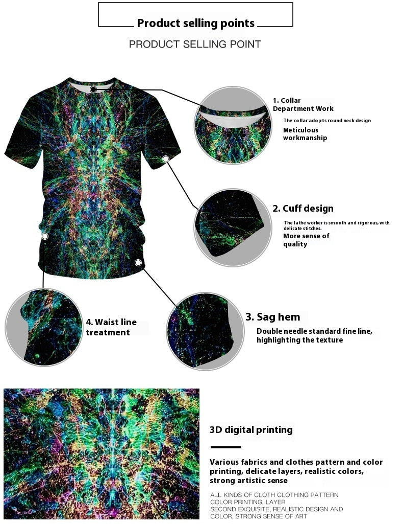 Printed Loose Casual Hipster T-shirt