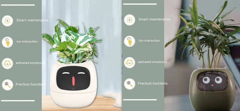 Smart AI Planter with Expressions and Sensors