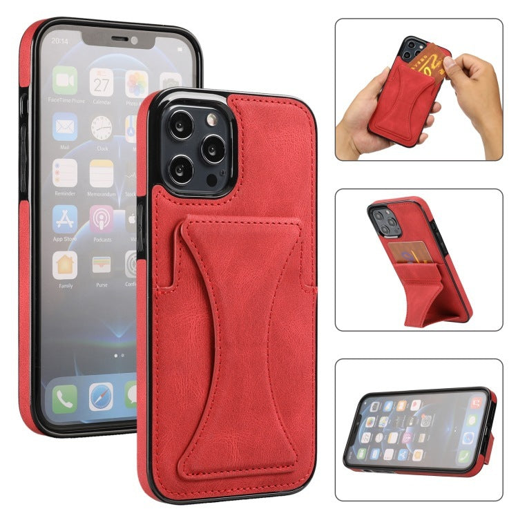 Leather Wallet Phone Case Card Holder Kickstand