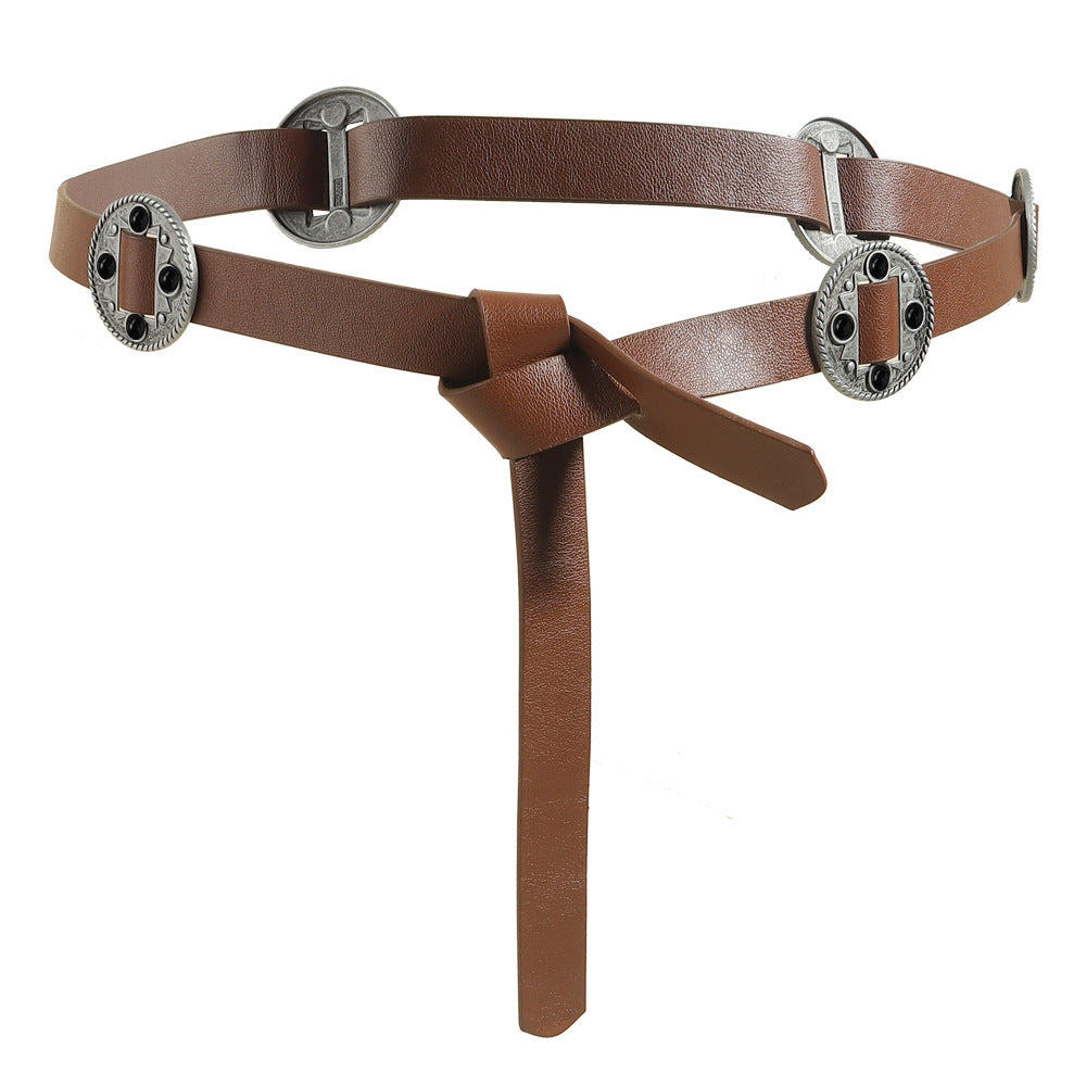 Retro Ethnic Style Metal Carved Belt