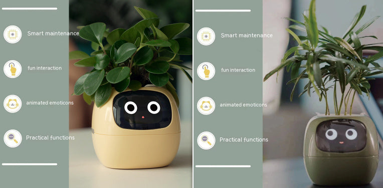 Smart AI Planter with Expressions and Sensors