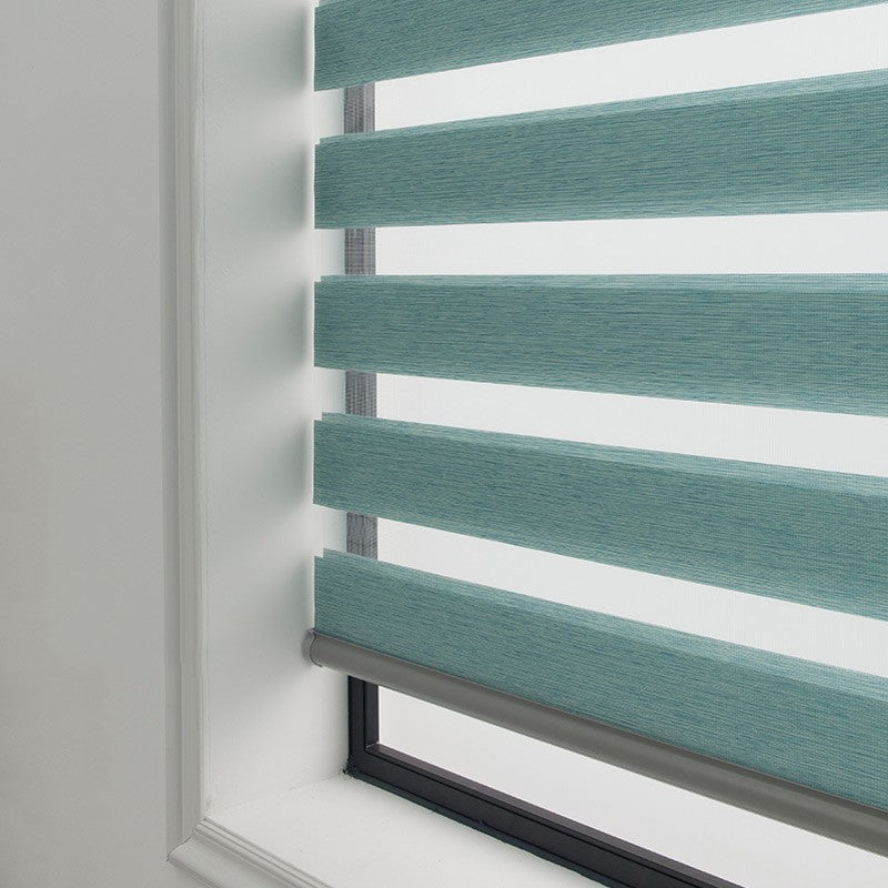 Soft Gauze Zebra Roll-Up Curtain Semi Shading