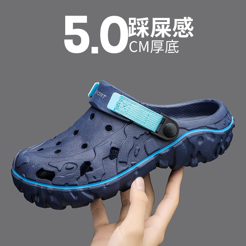 Breathable Soft Bottom Sports Beach Sandals: Casual, Two-way Wear