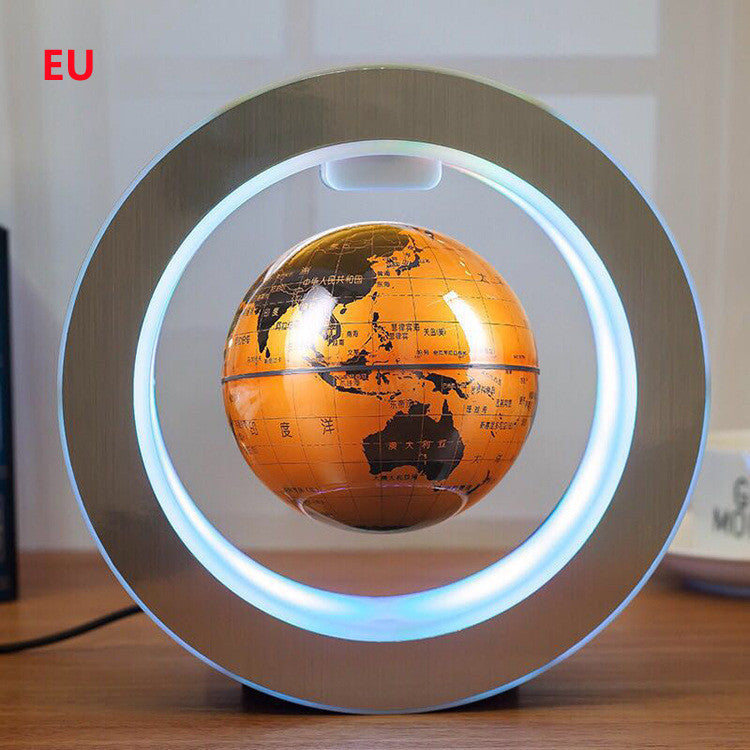 Round LED Floating Globe Magnetic Levitation World Map Light