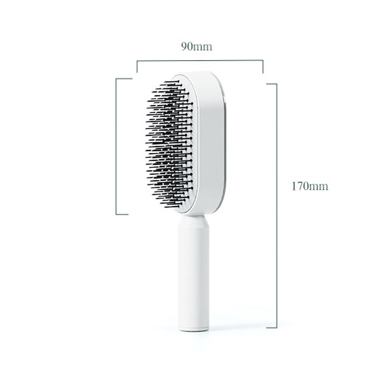 3D Air Cushion Massager Hairbrush with Self-Cleaning Feature