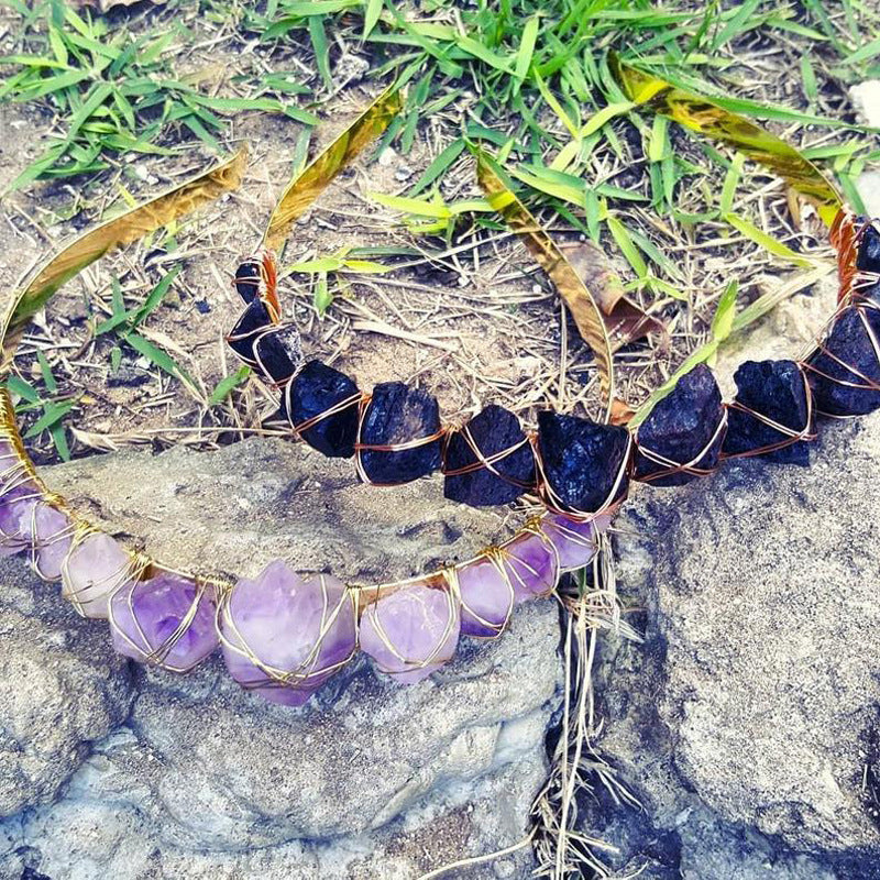 Quartz Crystal Wedding Crown