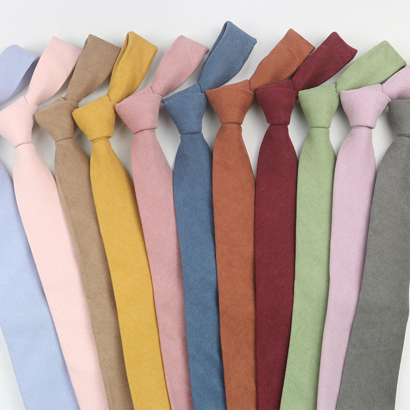 Korean Style Casual Suede Macaron 7cm Hand Tie