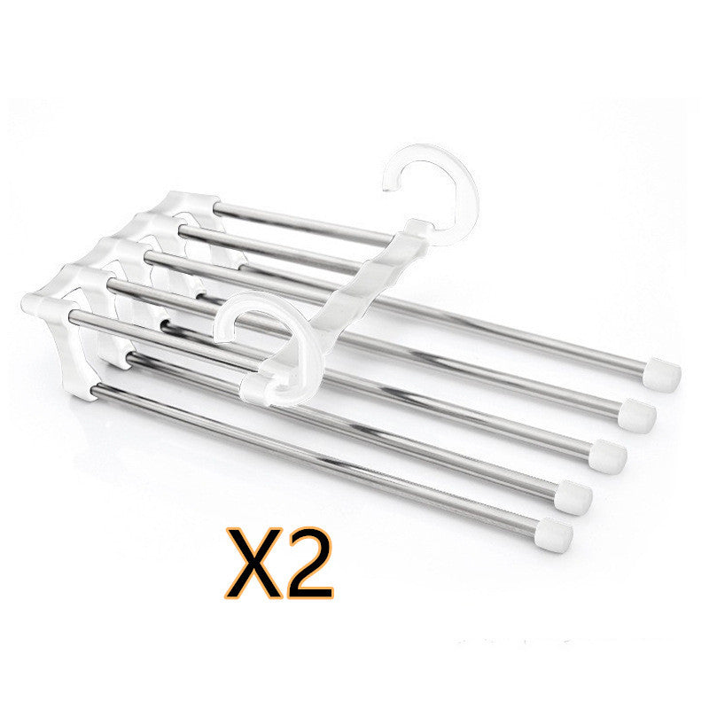 5 In 1 Multi-functional Stainless Steel Clothes Hangers
