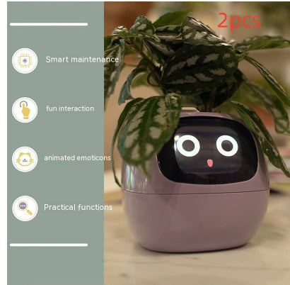 Smart AI Planter with Expressions and Sensors