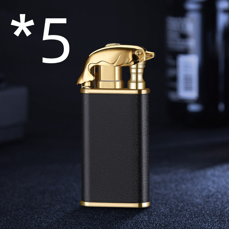 Blue Flame Double Fire Metal Lighter