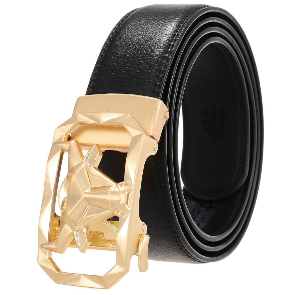 Fashion Men's Leather Belt Alloy Buckle
