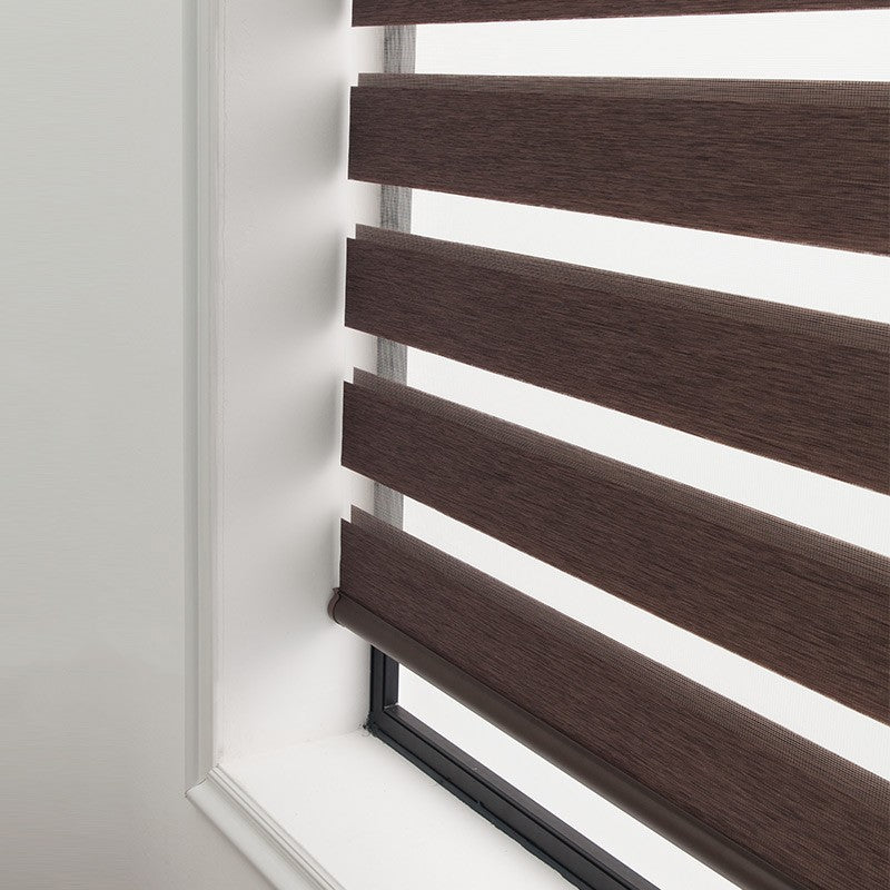 Soft Gauze Zebra Roll-Up Curtain Semi Shading