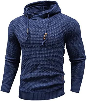 Men's Hooded Sweatshirt Long Sleeve Solid Color