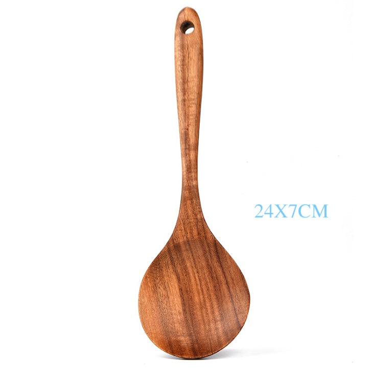 Teak Wood Cooking Utensil Set Kitchen Tools