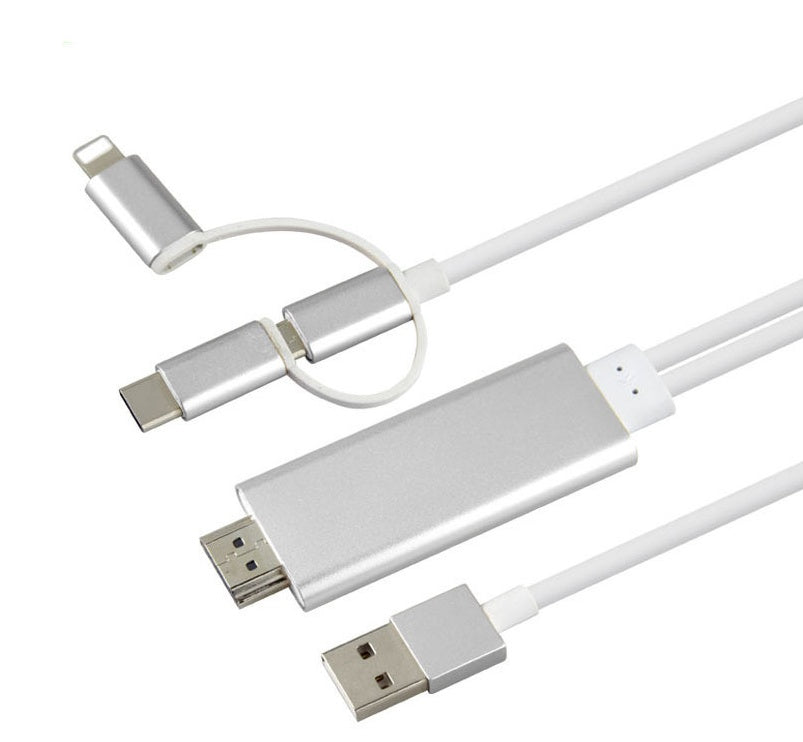 Type-C to HDMI 3-in-1 Cable