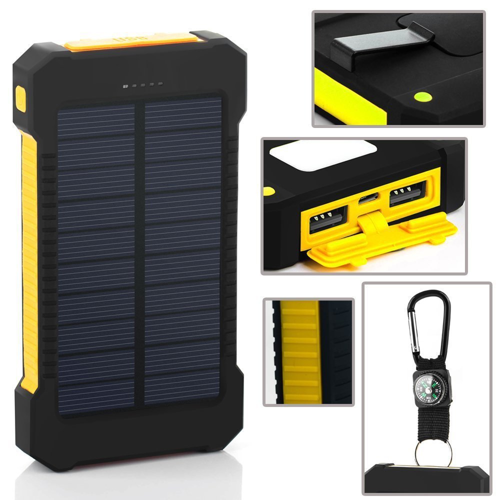 Ultra-Thin Solar Phone Charger Camping Light