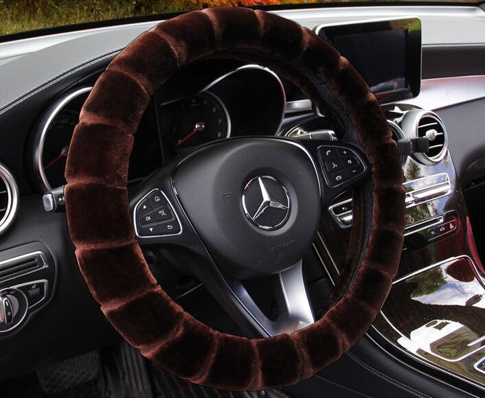 Velvet Plush Winter Steering Wheel Grip