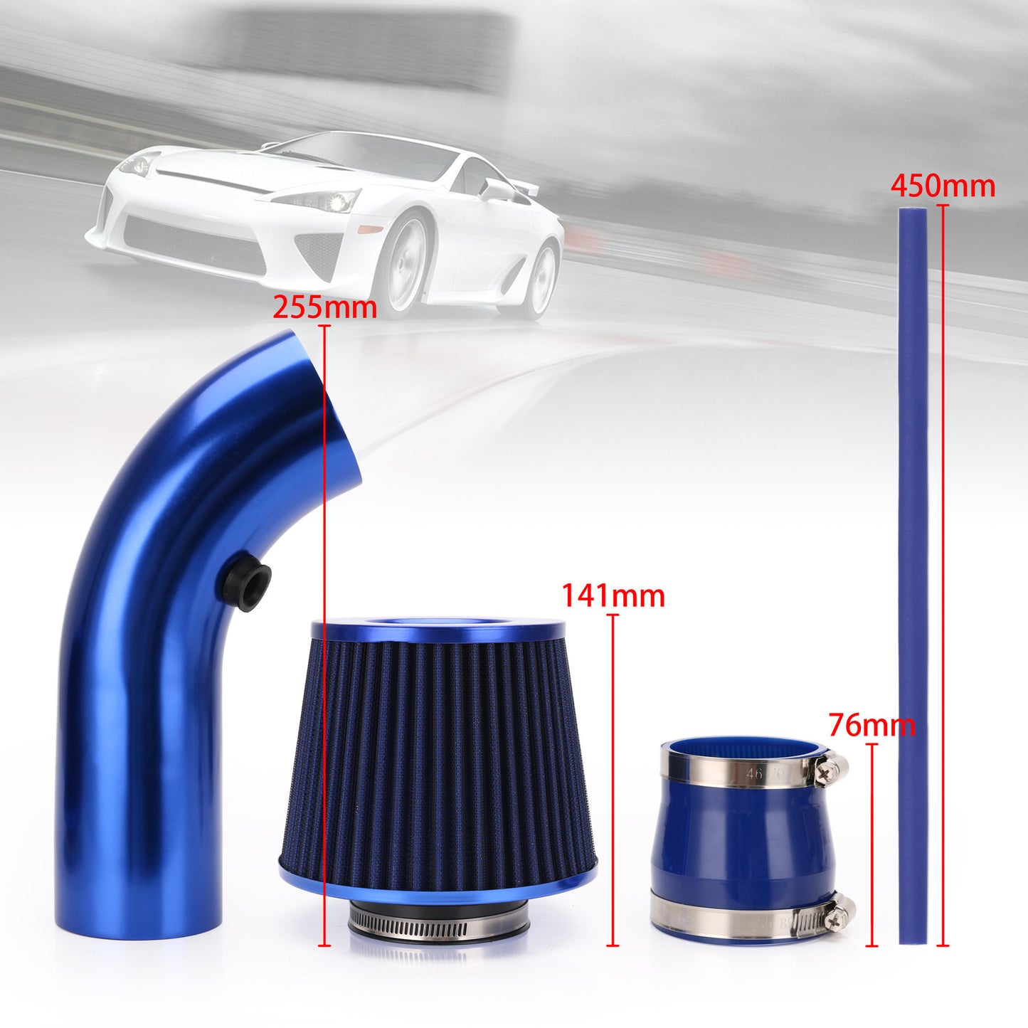 76mm 3inch Car Air Filter Mushroom Intake