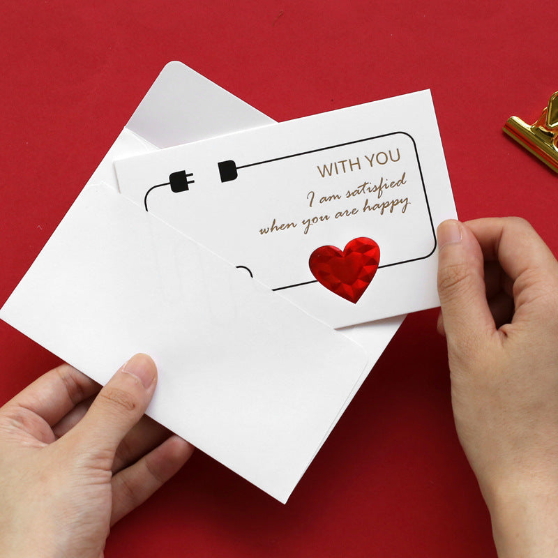 Red Heart Greeting Card Forever Love