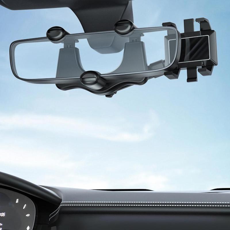 Rotatable Rearview Mirror Phone Holder for Car
