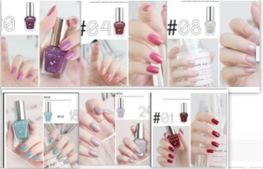 Water-Based Tear-Free Transparent Nail Polish