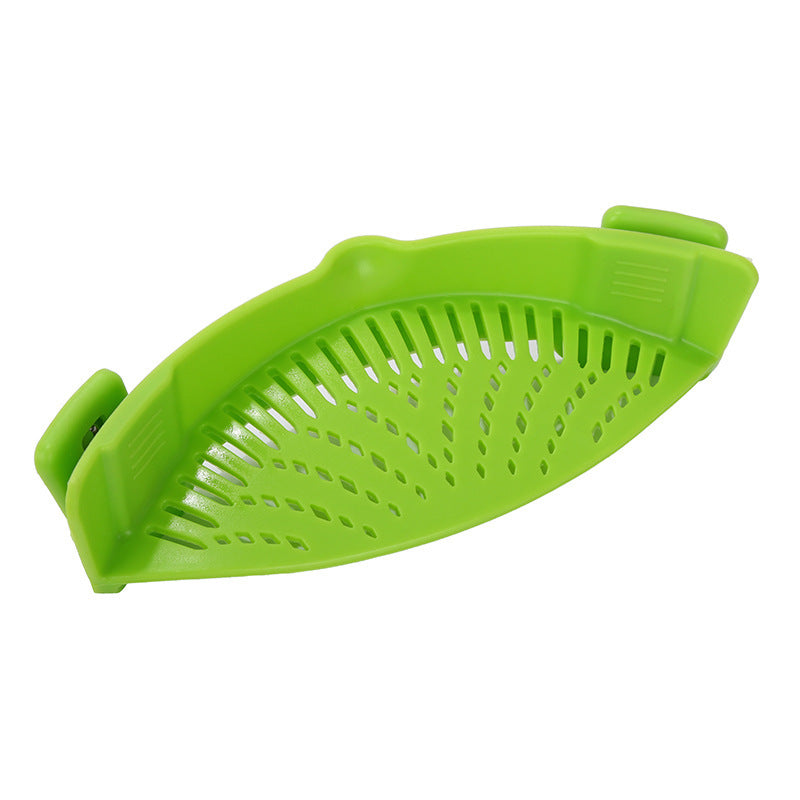 Silicone Clip-on Pot Funnel Oil Strainer