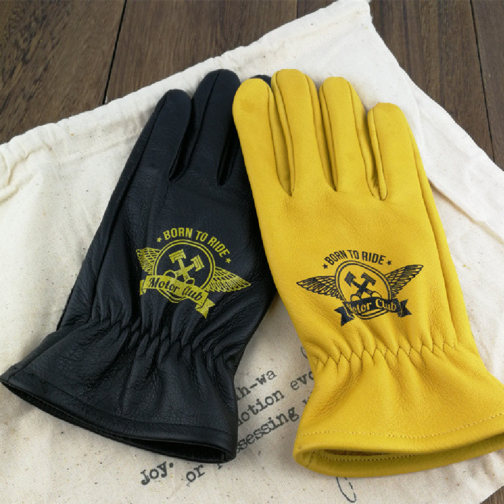 Outdoor Retro Fleece-lined Winter Cycling Gloves