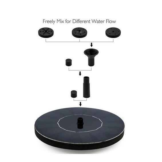 Solar Floating Mercury Garden Fountain