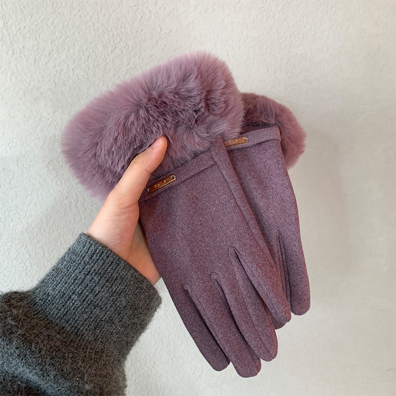 Winter Touch Screen Fleece-Lined Gloves