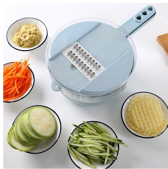 8-in-1 Mandoline Slicer with Strainer and Grater