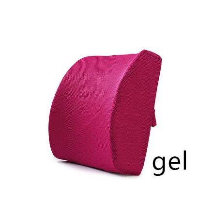Breathable Ice Mesh Memory Foam Car Waist Cushion