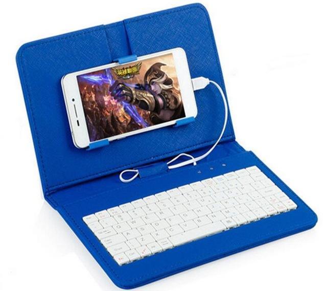 Ultra Thin Mobile Phone Bluetooth Keyboard Leather Case
