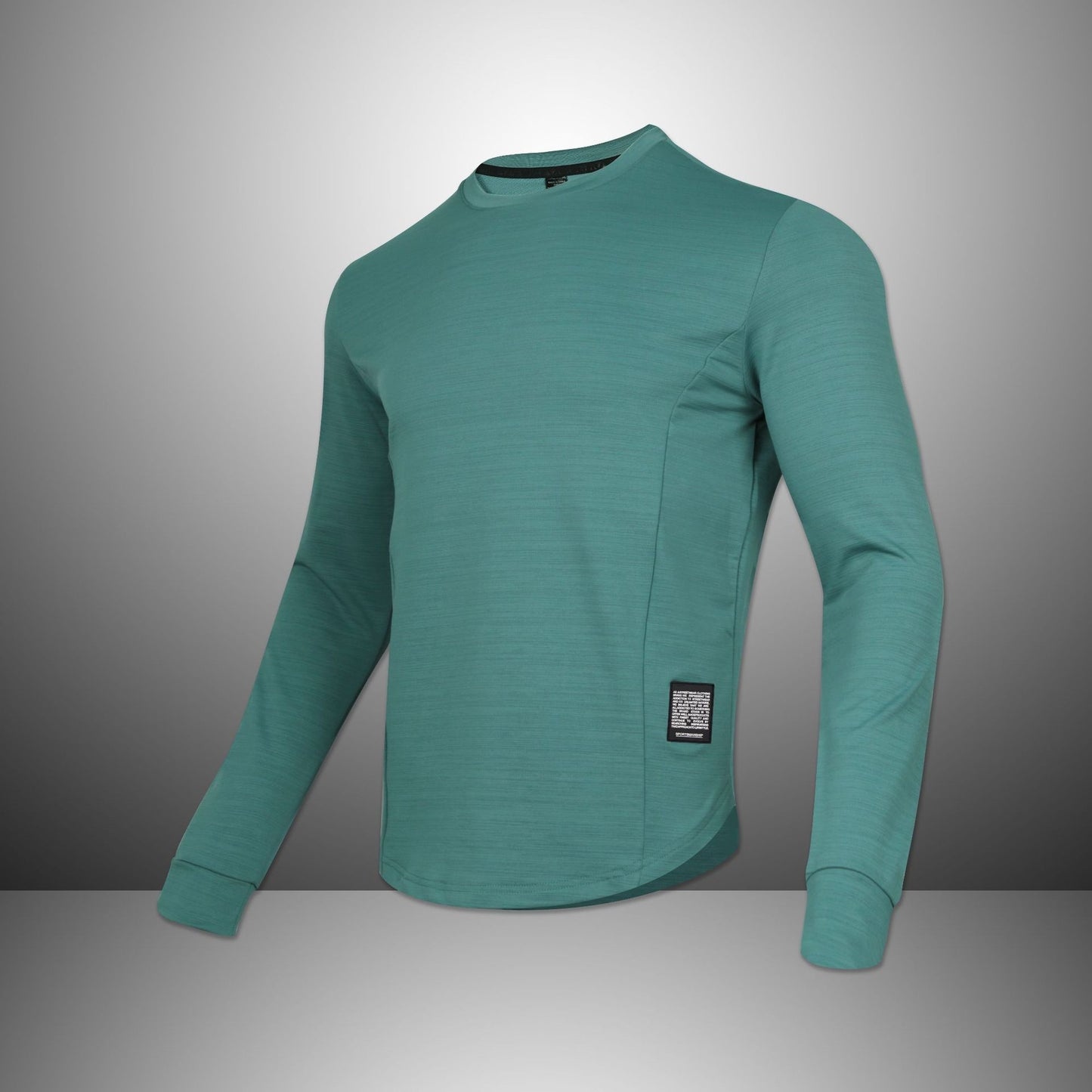 Outdoor Crew Neck T-shirt Sweater Loose Casual Quick-drying Sports Workout Long Sleeve