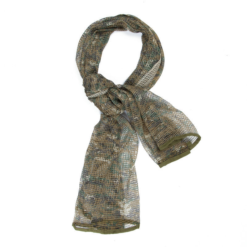 Men's Long Camouflage Outdoor Breathable Scarf