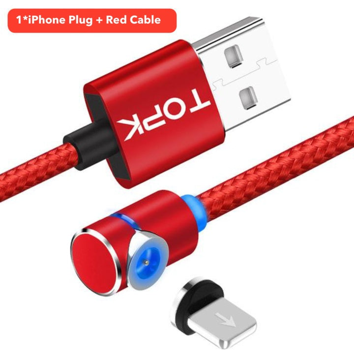 Magnetic Cable Micro Usb 360 Degree Rotate Charging Cord