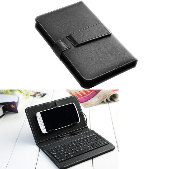 Ultra Thin Mobile Phone Bluetooth Keyboard Leather Case